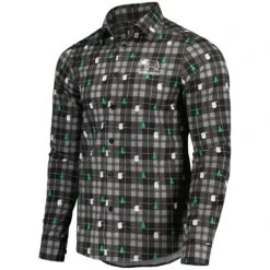 Derby County Check Christmas Shirt - Black - Mens