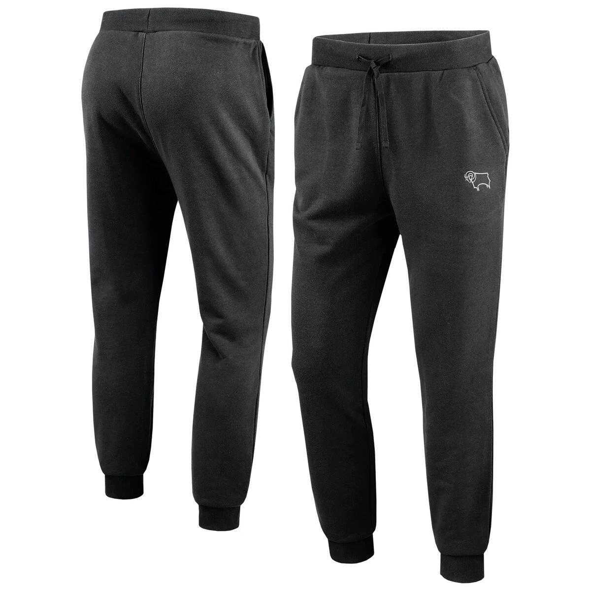 Derby County Essentials Jog Pant - Black - Mens 3 Derby County Essentials Jog Pant - Black - Mens - Image 3