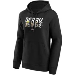 Derby County Looney Tunes Multi Character Graphic Hoodie - Black - Womens