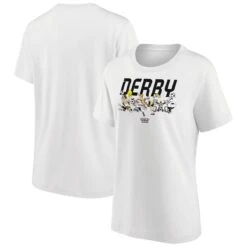 Derby County Looney Tunes Multi Character Graphic T-Shirt - White - Womens
