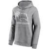 Derby County Mono Logo Graphic Hoodie - Grey - Womens