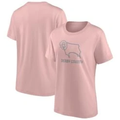 Derby County Mono Logo Graphic T-shirt - Pink - Womens -StrikerWear Store derby county mono logo graphic t shirt pink womens ss4 p 13346234u 1hjd8gc4bhirrzkna4mvv 310881c58086439fbc60a34920d100ea