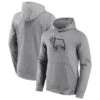 Derby County Ripple Graphic Hoodie - Sports Grey - Mens