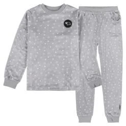 Derby County Star Print Fleece Pyjamas - Grey - Girls