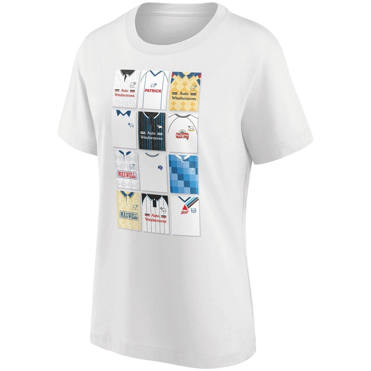 Derby County True Classics History Of Shirts T-Shirt - White - Womens 2 Derby County True Classics History Of Shirts T-Shirt - White - Womens - Image 2