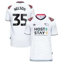 Derby County Umbro Home Shirt 2023-24 - Kids - Curtis Nelson 35