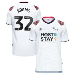 Derby County Umbro Home Shirt 2023-24 - Kids - Ebou Adams 32