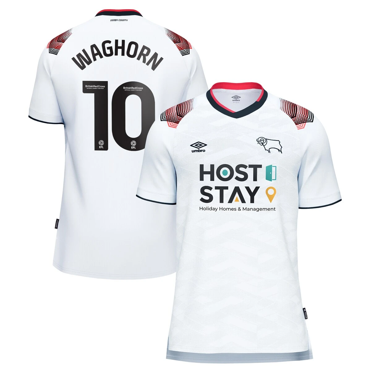 Derby County Umbro Home Shirt 2023-24 - Martyn Waghorn 10 2 Derby County Umbro Home Shirt 2023-24 - Martyn Waghorn 10 - Image 2
