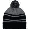 Derby County Wordmark Bobble Hat - Black/Grey - Mens